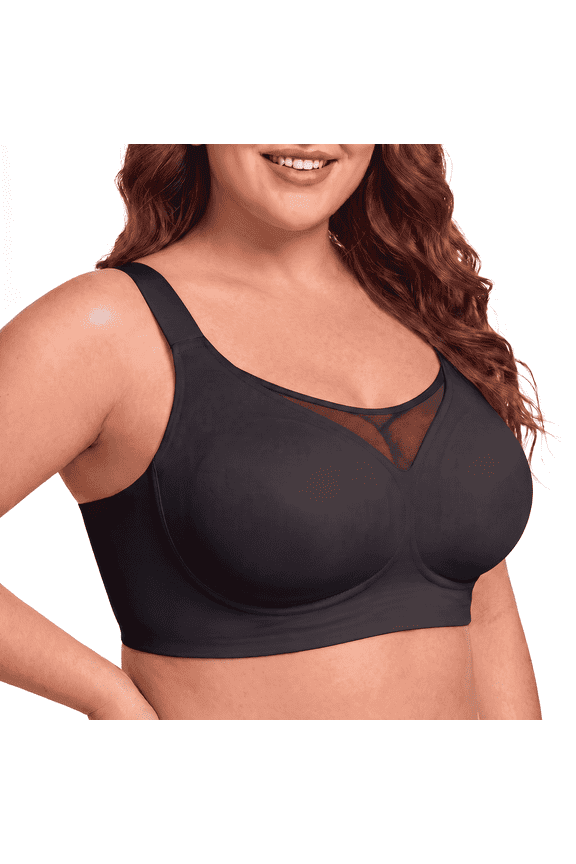 Women's Wireless Back Smoothing Bra, Seamless Full Coverage, M-5XL