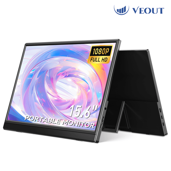 VEOUT 15.6” + 14” Ultra-Light + VEOUT 13.3” Portable Monitors | Plug-and-Play, Eye-Care