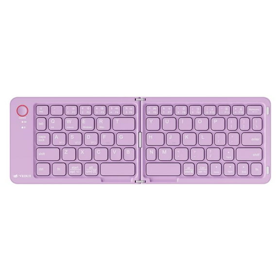 Foldable Bluetooth Keyboard, Ultra-Thin Portable Wireless Keyboard with Backlit, Lightweight for Laptop, iPad, iPhone, Android, Windows, Mac