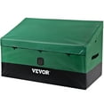 thumbnail image 1 of VEVOR Outdoor Storage Box, 100 Gallon Waterproof PE Tarp Deck Box with Galvanized Frame, All-Weather Protection & Portable, for Camping, Garden, Poolside, and Yard, Black &Green, 1 of 9