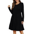thumbnail image 1 of VEPKUL Womens Casual Plus Size Sweater Dresses 5XL, Long Sleeve Fall Dresses Crew Neck Tunic Dress with Pockets, 1 of 9