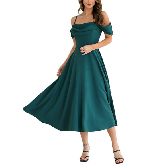 VERA DOLINI womens  Midi Dress, 8