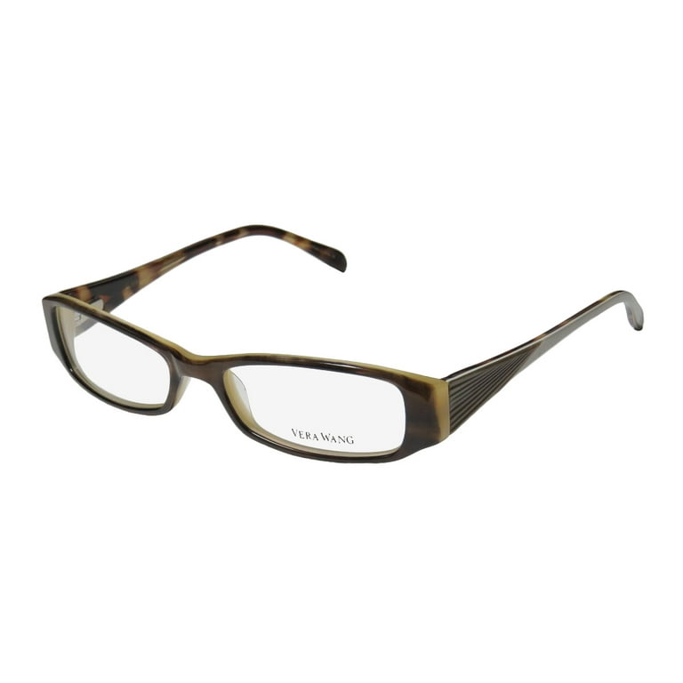 VERA WANG Women's Full-Rim Eyeglasses Frames V024 Suede Horn VERA WANG Women's Full-Rim Eyeglasses Frames V024 Suede Horn