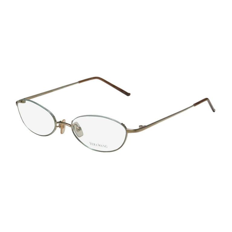 NEW VERA WANG V04 WOMENS/LADIES DESIGNER HALF-RIM GOLD 