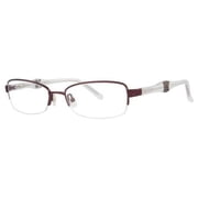 VERA WANG Eyeglasses V327 Burgundy 50MM