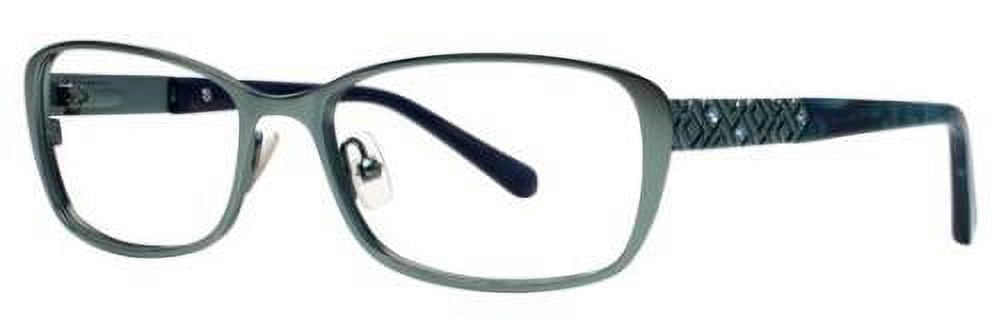 Vera Wang FRAMES ONLY V388 51 16 133 Full Rim Eyeglasses Teal Black Vera wang eyeglasses frames - Gem main image 2