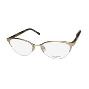 Vera Wang Luxe Aster Cateye/butterfly Half-rim Titanium Eyeglass Frame/glasses