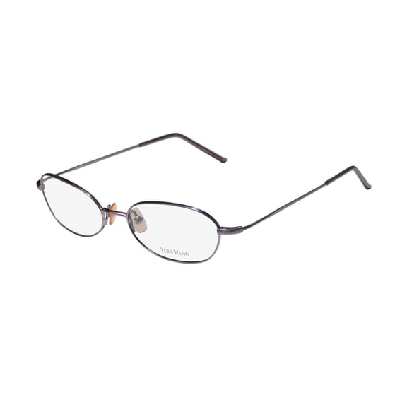 NEW VERA WANG V22 WOMENS/LADIES DESIGNER FULL-RIM LILAC POPULAR STYLE FASHIONABLE MADE IN JAPAN FRAME DEMO LENSES 51-17-136 EYEGLASSES/EYE GLASSES