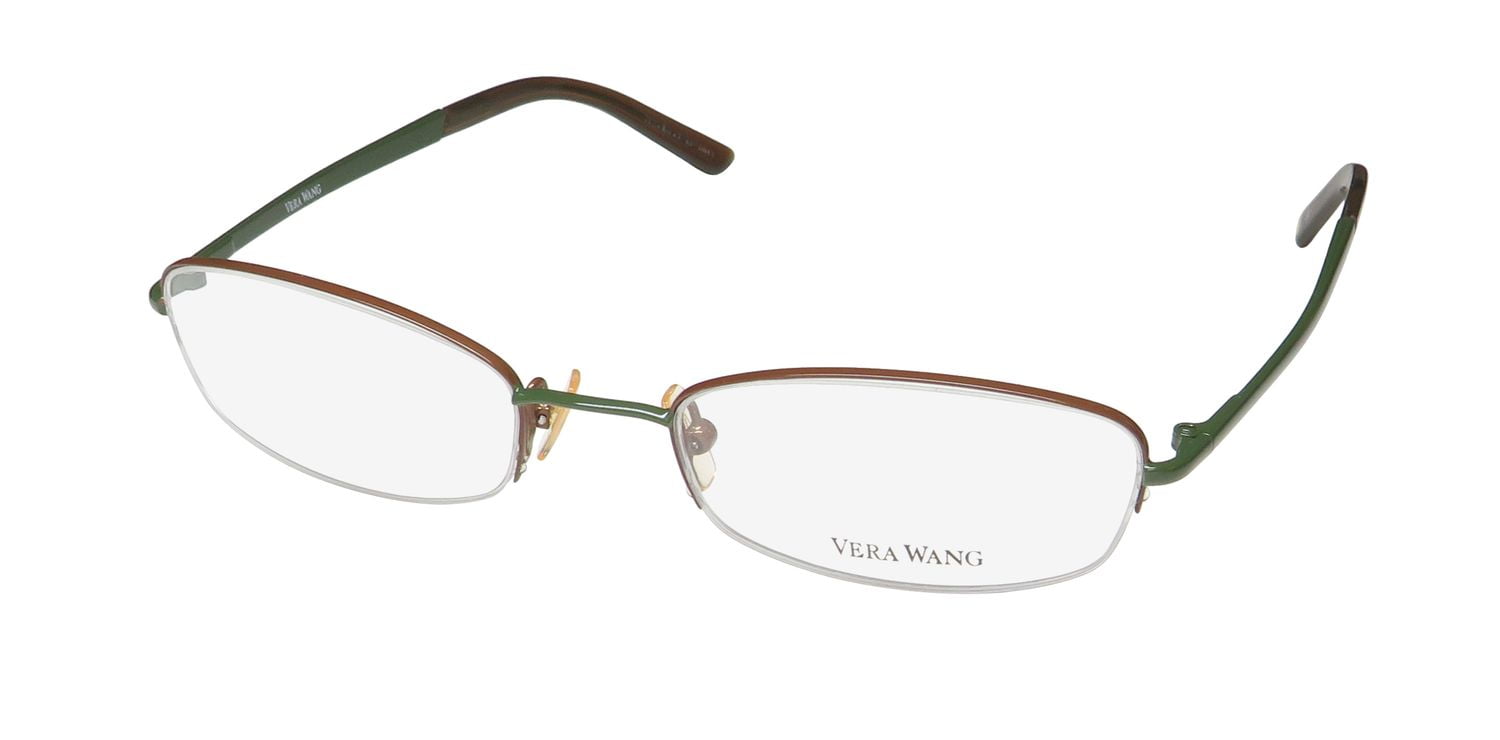 VERA WANG V123 EYEGLASS FRAME/GLASSES HALF-RIMLESS NARROW  display picture 2