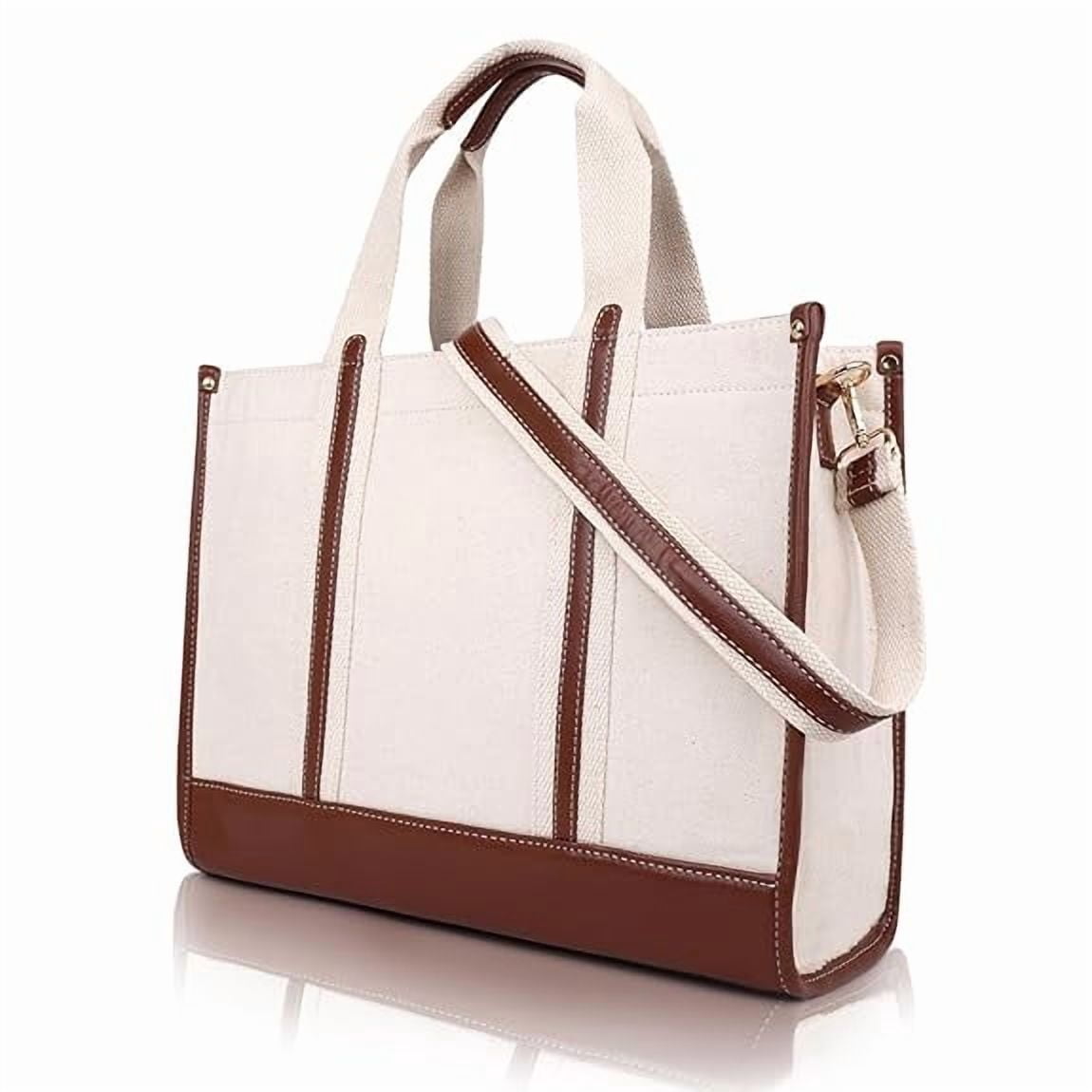 Veraa VERAA 12-Inch Canvas Tote Bag – Small Work Shoulder Bag, Casual Handbag ...