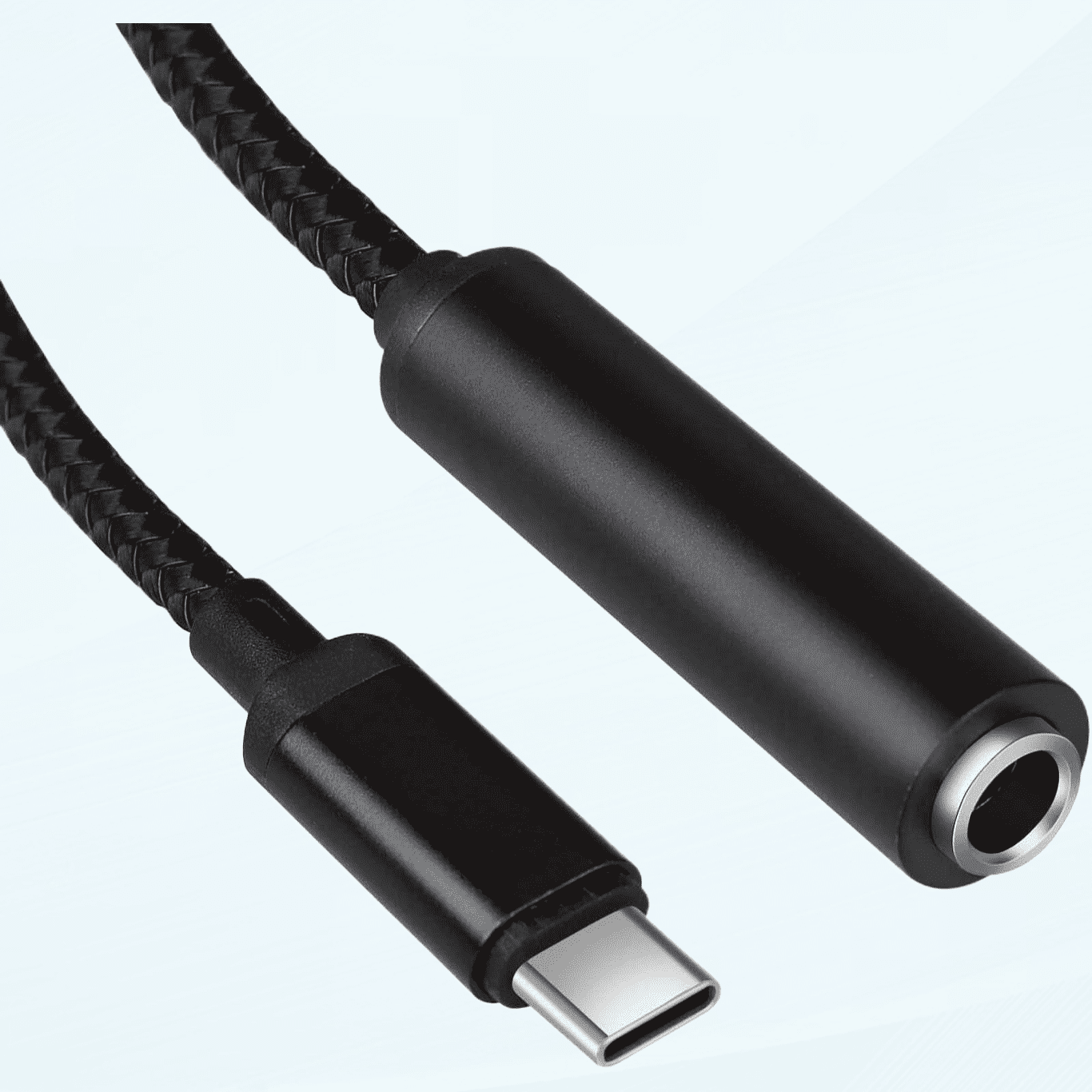 Generic 1/8 To 1/4 Stereo Cable, 3.5mm To 1/4 Adapter Aux Cord Stereo Audio Cable For Guitar, Keyboard Piano, Laptop, Home Theater Devices, Speaker And Amplifiers - 3.3 Ft, Black