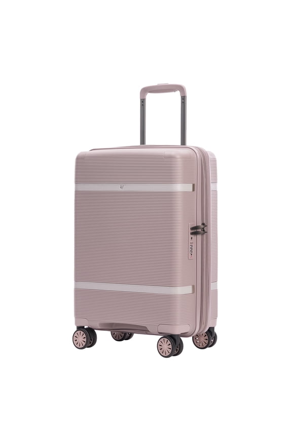 Florence Hardside Carry-On Luggage with Spinner Wheels, Lightweight Expandable Suitcase with TSA Lock, Artist-Inspired Stylish Travel Luggage for Women, 20-Inch, Rose Blush