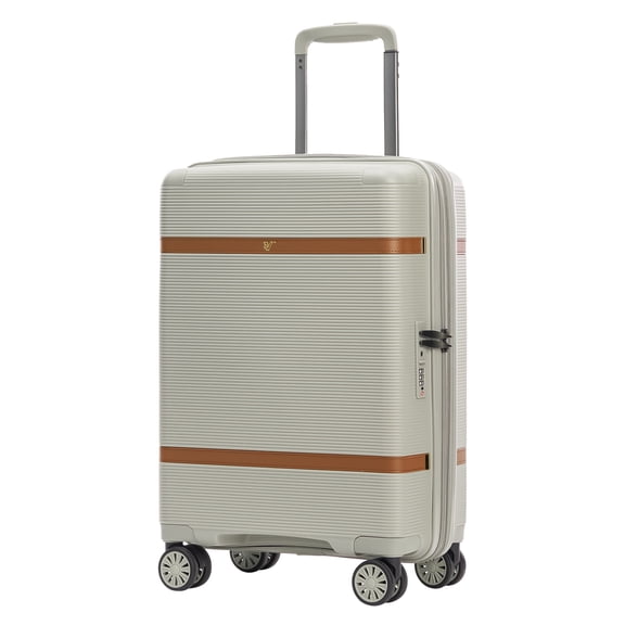 VERAGE Florence Hardside Carry-On Luggage with Spinner Wheels, Lightweight Expandable Suitcase with TSA Lock, Artist-Inspired Stylish Travel Luggage for Women, 20-Inch, Aqua Mist