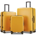 thumbnail image 1 of VERAGE Freeland 3 Piece Luggage Sets with X-Large Spinner Wheels, Expandable Hardshell Luggage Sets, Travel Suitcase Set TSA Approved (20/24/29-Inch, Yellow), 1 of 5