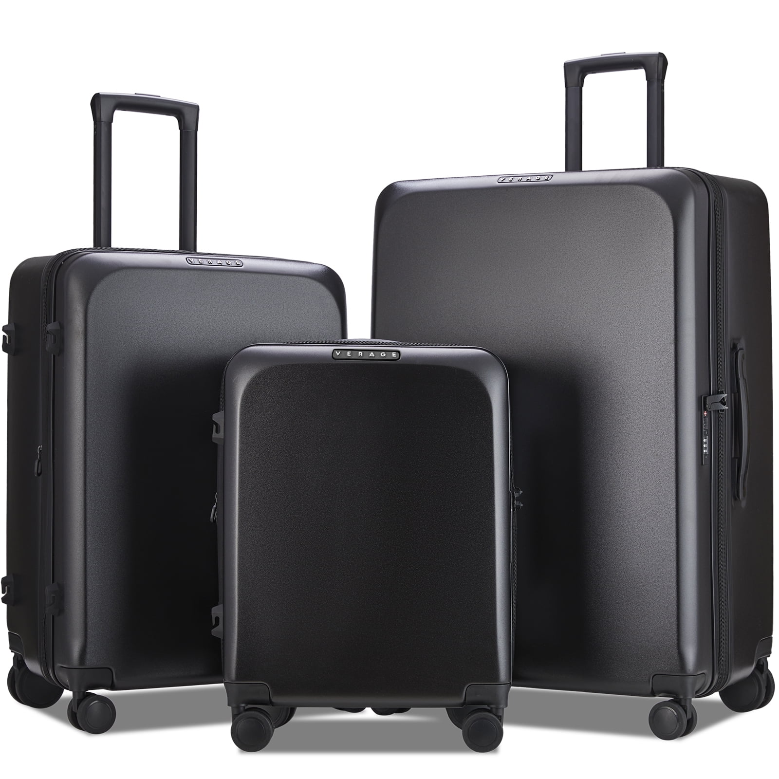 VERAGE Freeland 3 Piece Luggage Sets with X-Large Spinner Wheels ...