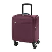 VERAGE Underseat Carry on Luggage with spinner Wheels & USB Port,Bag for Airlines, Lightweight Suitcase for Men Women, Pilots and Crew ,Grape red 14-Inch Plus