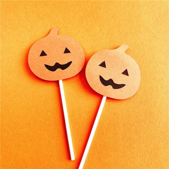 VERAQING Cardstock One Size Halloween Cake Decoration Set, This Pumpkin Bat Ghost Castle Party Table Supply Structures Dessert Presentation.