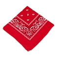 thumbnail image 1 of VERATOWN Paisley Cotton Scarf Head Neck Bandana Square Red, 1 of 1