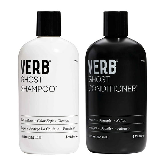 VERB GHOST WEIGHTLESS SHAMPOO AND PROTECT CONDITIONER 12 OZ DUO Set