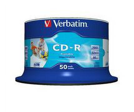 VERBATIM CD-R 700MB 50Pack of  White InkJet 52x