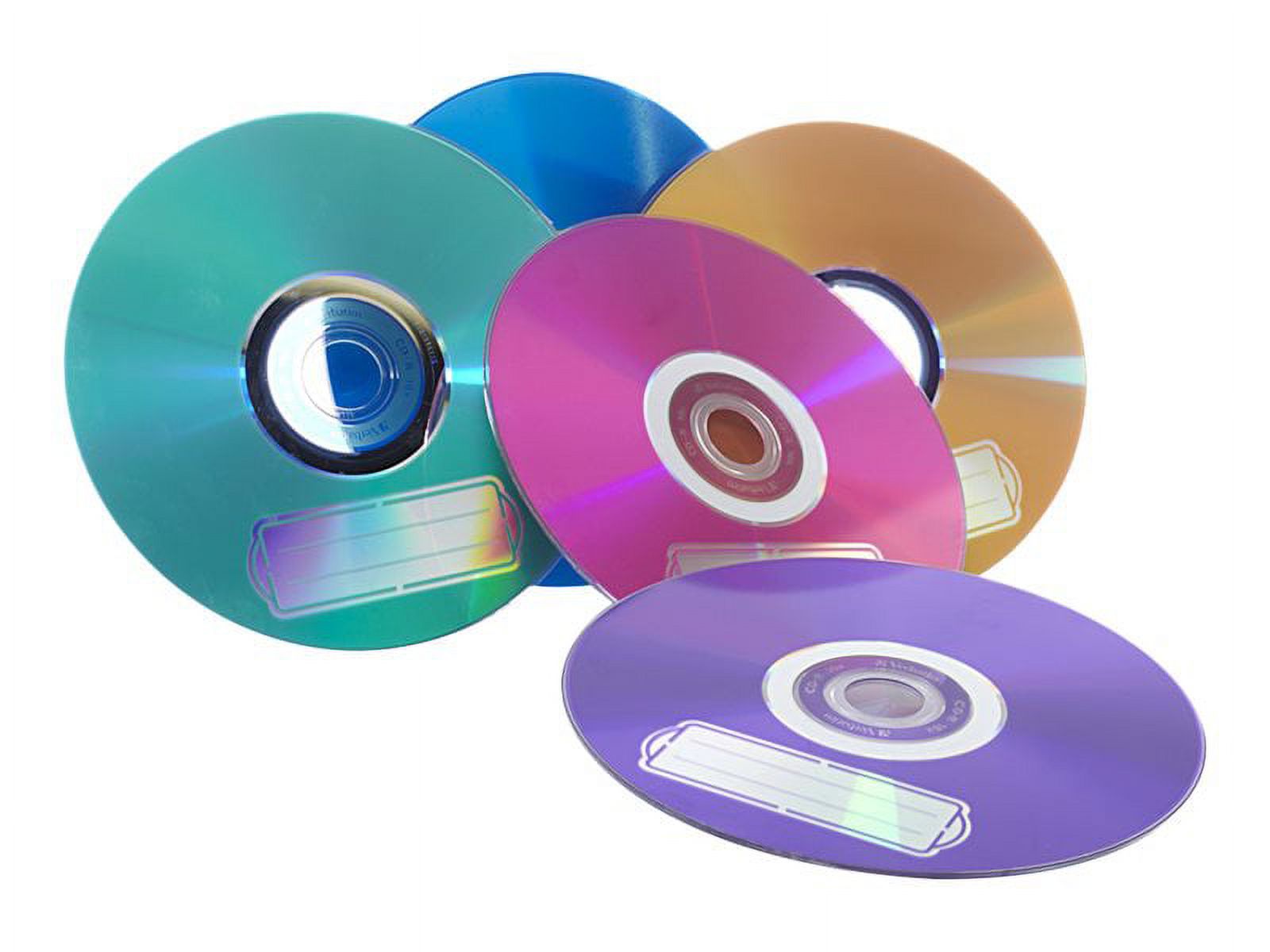 VERBATIM CD-R COLOR 10pk 700MB/52X BLISTER - Walmart.com