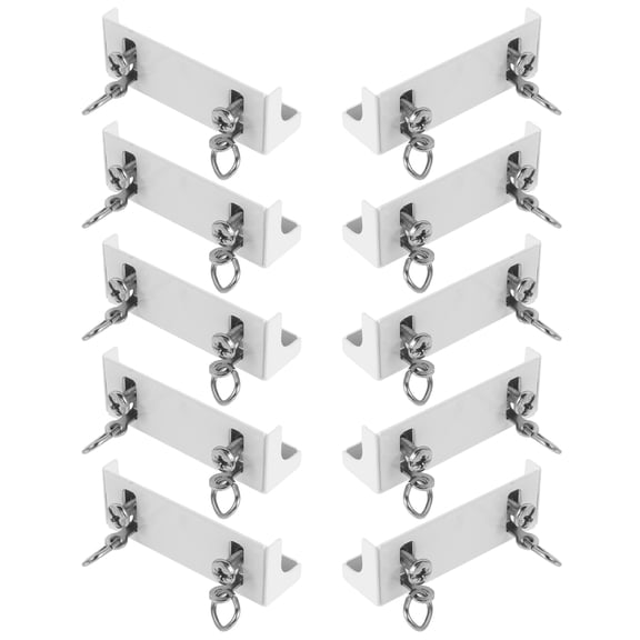 VERDANVERSE 10Pcs Aluminum Alloy Curtain Track End Stop Plugs Smooth Silent Operation for Curtains