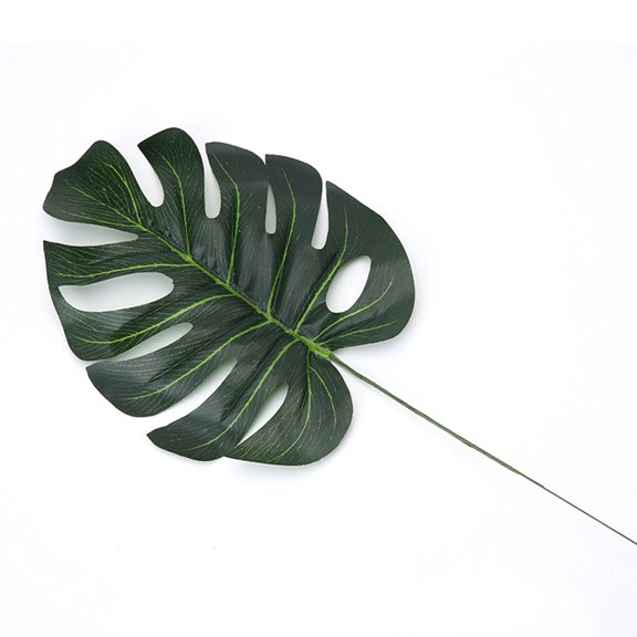 VERDANVERSE 10Pcs Green Artificial Turtle Leaves for Flower Arrangement and Home Decor