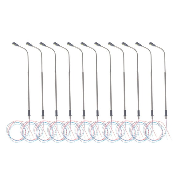 VERDANVERSE Model Railroad Street Light Model Railway Train Lamp White 10Pcs