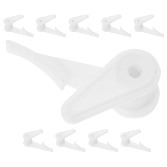 VERDANVERSE Flush Mount Light Clips, 10 Pack White PP Plastic Lampshade Clips for Ceiling Light Clamp Holder
