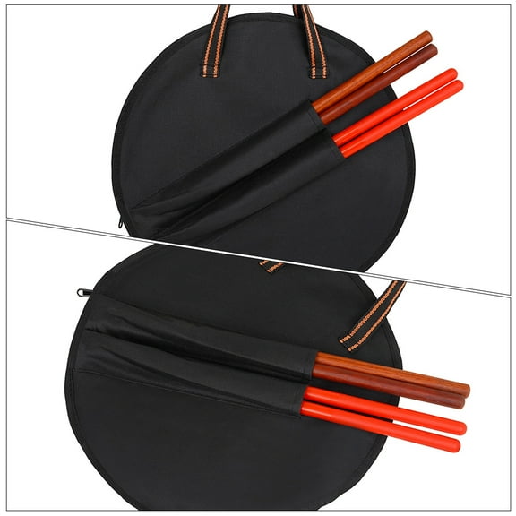 VERDANVERSE 1Pack Dumb Drum Bag 14.34X14.34X0.28in for Snare Drum Carrying Case Square Shape Storage