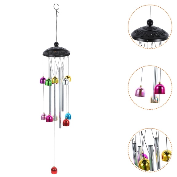 VERDANVERSE Hanging Outdoor Bell Chimes for Gardens Iron 1Pcs