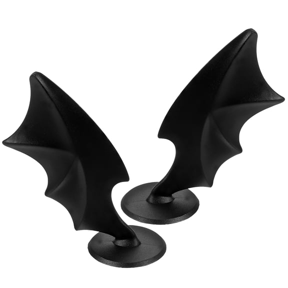 VERDANVERSE 1 Pair Black Decorative Wings for Crafts, Costume Headdress Accessories, Party Decor, Photo Props Set
