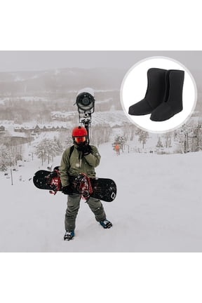 1 Pair Insulated Winter Boot Liners with Soft Fleece for Outdoor Hiking, Fishing, and Cold Weather Black
