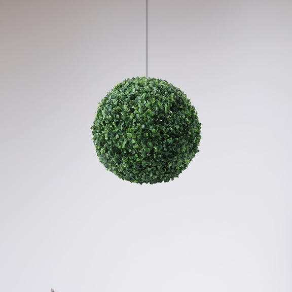 VERDANVERSE 1Pc Faux Greenery Grass Ball for Hanging Ceiling Wall Decor with Safe Plastic