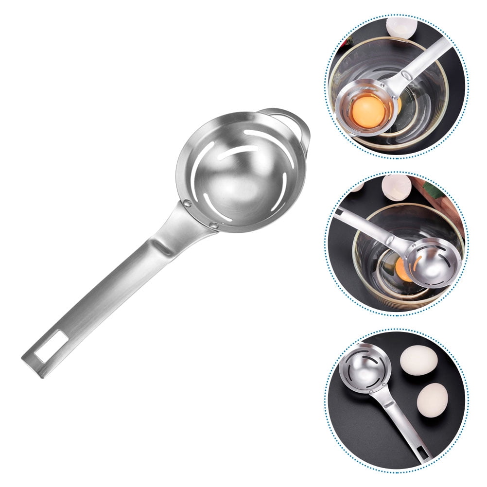 VERDANVERSE 1Pc Practical Stainless Steel Egg White Filter Kitchen Utensil Easy to Clean