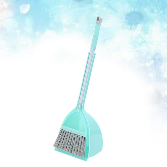VERDANVERSE 1Set Blue PP Mini Broom Mop Combination for Toddler Sweeping Set Outdoor Use