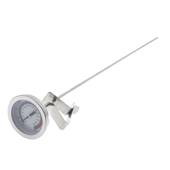 VERDANVERSE Stainless Steel Thermometer Plated Silver for Home Cooking with Clip
