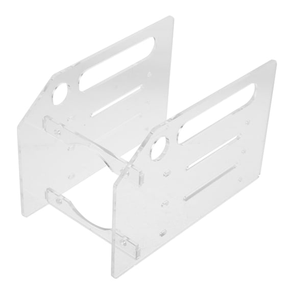 VERDANVERSE 1Set Multi Layer Clear Acrylic Hard Drive Stand with Universal Fit for 3.5 Inch Drives