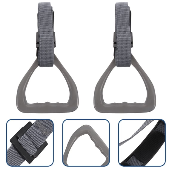 VERDANVERSE 2 Pcs Gymnastic Rings Adjustable Straps Fitness for Strength Training