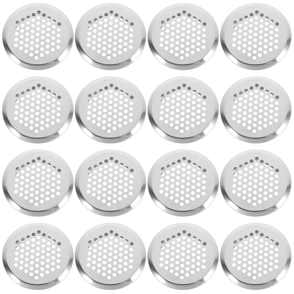 VERDANVERSE 20Pcs Circular Stainless Steel Soffit Vent with Honeycomb Pattern for Fresh Air Circulation