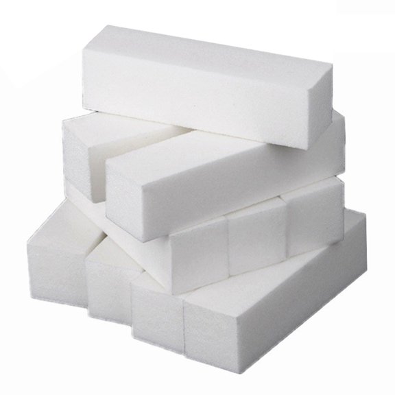 VERDANVERSE 20Pcs Nail Buffer Blocks White for Shaping Acrylic Nails