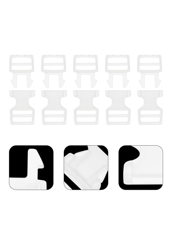 20pcs Small Buckles Buckle Plastic with Length Adjustment for Craft Enthusiasts