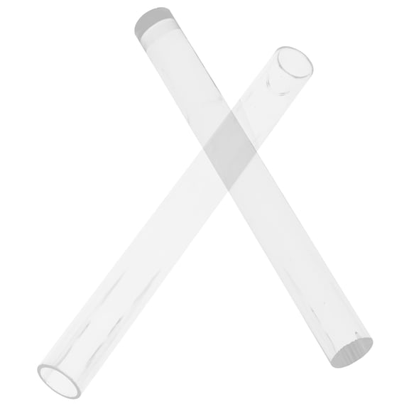 VERDANVERSE 2Pcs Acrylic Rolling Pin Set for Crafting Transparent Artistic Projects Beginners Professionals