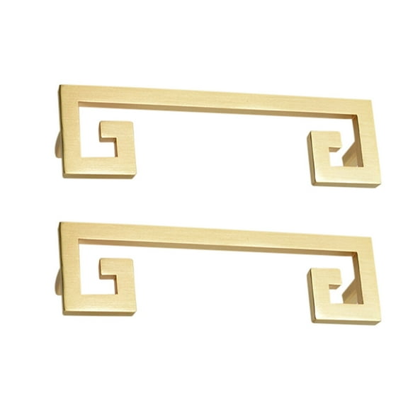 VERDANVERSE Door Knobs for Wardrobes Antique Style Golden 2Pcs