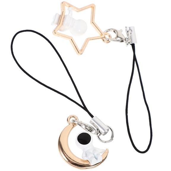 VERDANVERSE 2-Pack Astronaut Phone Charms Keychain Accessories in Assorted Colors for and Decorations