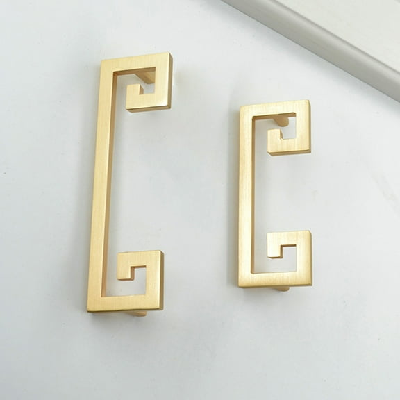 VERDANVERSE cabinet door handles Golden Antique Style Replacing Old or Broken Knobs 2Pcs