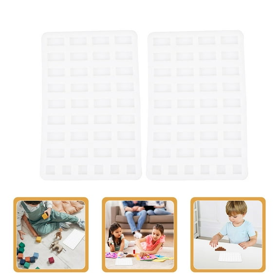 VERDANVERSE 2Pcs Tiny Brick Mold For Diy Projects Building Models Sand Table Landscape Enthusiast 5.15X3.34X0.08In