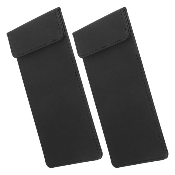 VERDANVERSE Durable Textured Black File Folder Check Book for Restaurant Use 2Pcs