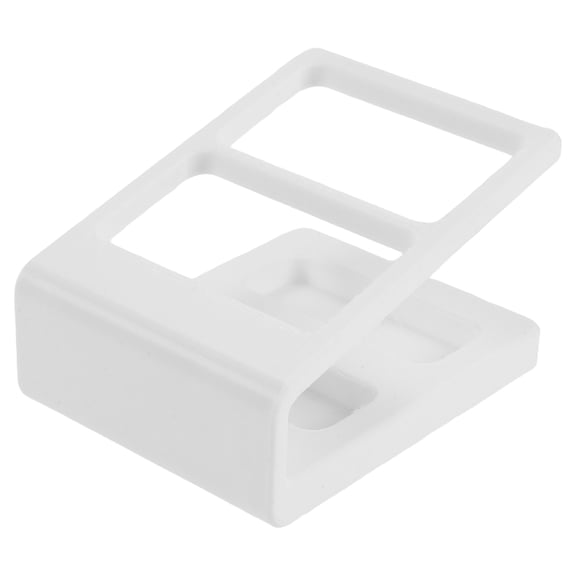 VERDANVERSE 2 Pack White Remote Control Holder , Minimalist TV Remote Organizer Storage Box for Living Room Bedside Table