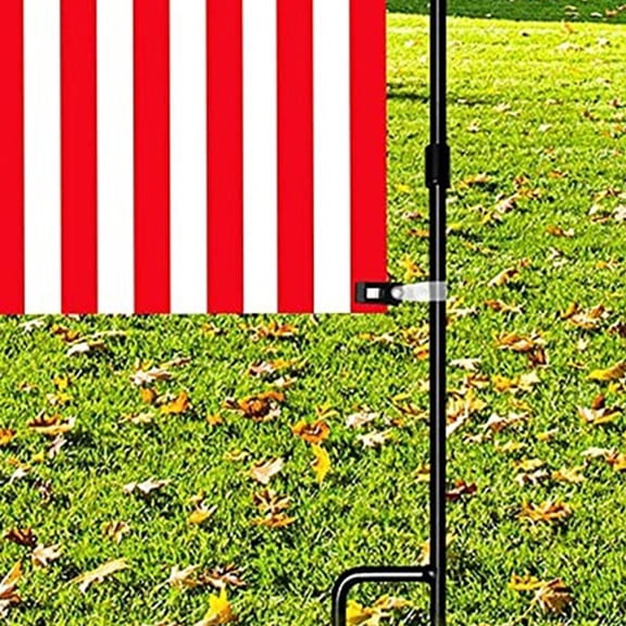 VERDANVERSE Garden Flag Fixing Tool, Black Plastic, Durable, Windproof, 30Pcs
